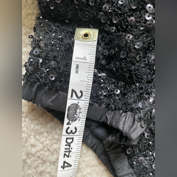 J.Crew Collection Sequin Tie Side Shorts Black Size 10 Style: 30121 - Picture 6 of 13